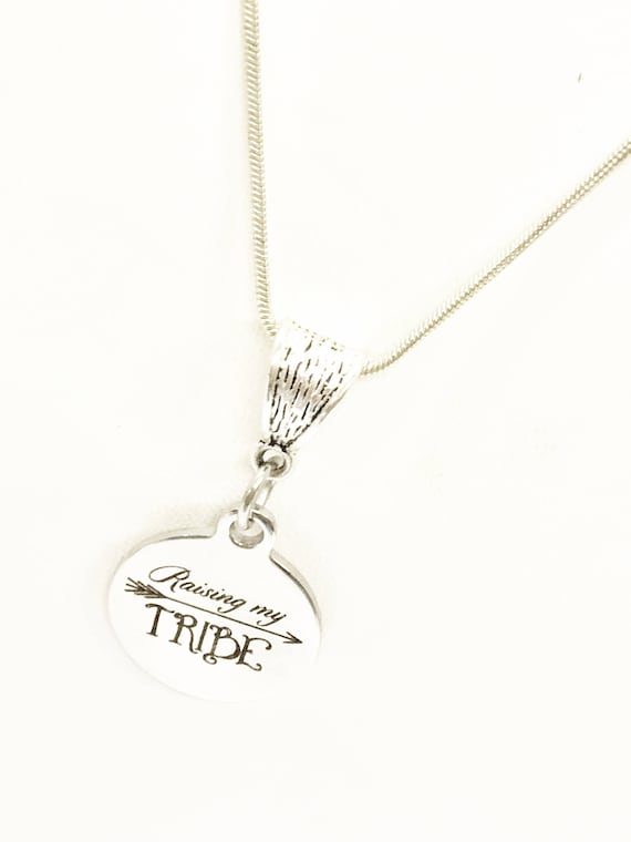 Raising My Tribe Necklace, Mom Friends Gifts, Mom Group Gifts, Raising My Tribe Jewelry, Gift For Mom, Gift For Wife, Proud Mama Gifts