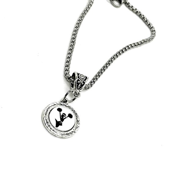 Cheerleader Cabochon Charm Bracelet, Cheer Mom, Cheerleader Jewelry, Wife Gift, Gift For Her, Sports Mom, Team Mom, Coach Gift, Pep Squad