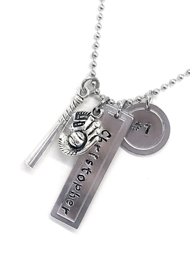 Baseball Player Gifts Senior Gifts Baseball Mom Gift Customizable Baseball Player Necklace Graduation Gifts Baseball Mom Necklace