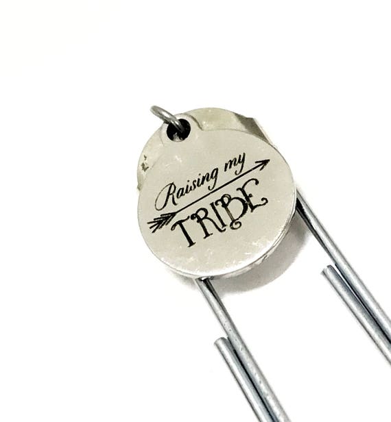 Raising My Tribe Bookmark, Raising My Tribe Paper Clip Bookmark, Planner Paper Clip Bookmark, Mom Gifts, Mom Group Bookmark, Girlfriend Gift