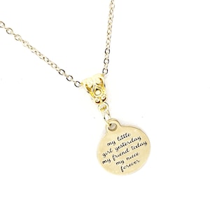 Nichte Geschenk, mein kleines Mädchen gestern, meine Freundin heute, meine Nichte für immer Halskette, Nichte Halskette, Geschenk für sie, Nichte Weihnachten