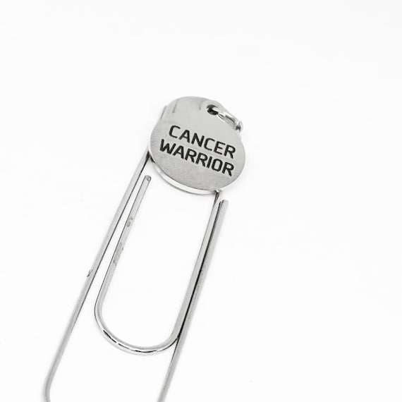 Cancer Warrior Bookmark Stainless Steel Paperclip Encouragement Gift