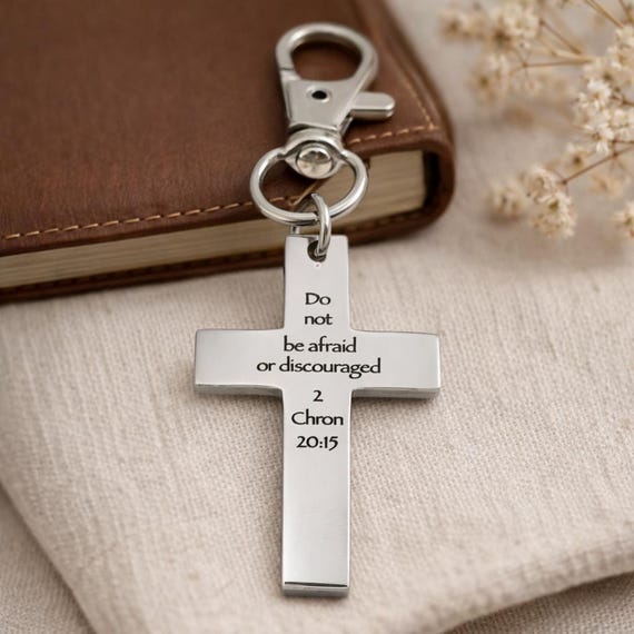 Do Not Be Afraid Cross Clip Charm
