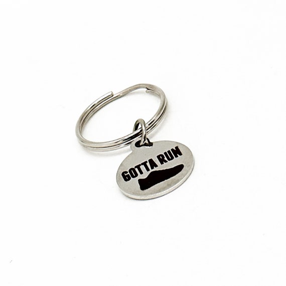 Gotta Run Charm Keychain, Runner Gifts, Marathon Runner, Gift For Runner, Running Partner, Wife Gift, Husband Gift, Cross Country Team Gift