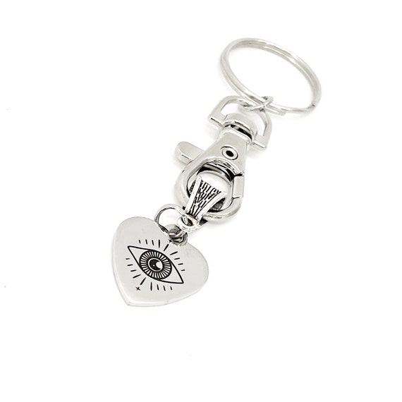 Celestial Eye Keychain, Celestial Eye Charm, Watching Over Me, Protection Gift, Protecting Me, New Car Gift, Son Gift, Daughter Gift, Wife