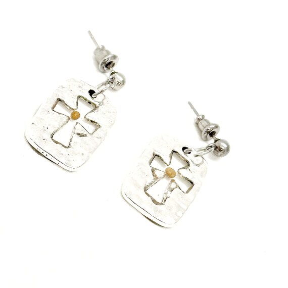 Mustard Seed Cross Earrings,  Mustard Seed Faith Jewelry, Matthew 17 20, Christian Jewelry, Bible Verse Gift, Scripture Gifts, Faith Gift