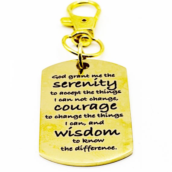 Serenity Prayer Gold-Plated Clip-On Charm