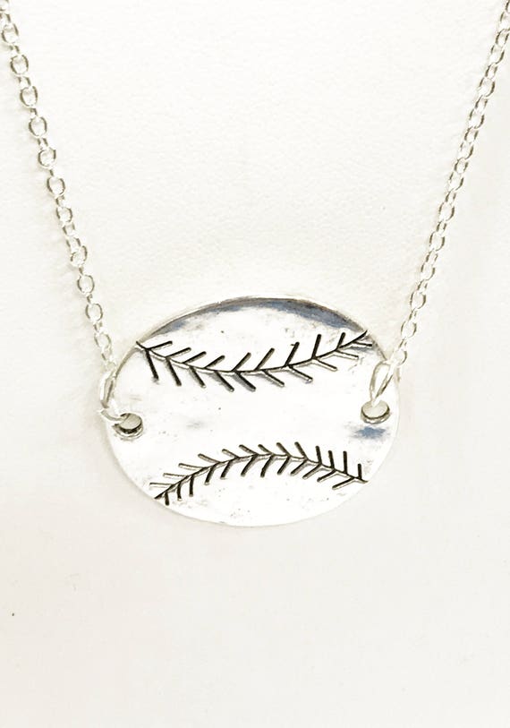 Baseball Pendant Necklace, Baseball Mom Jewelry,  Baseball Jewelry, Baseball Fan Jewelry, Gift For Baseball Mom, Baseball Girlfriend Gift