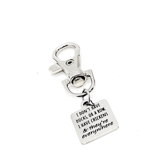I Have Chickens Everywhere Charm, Chicken Owner Gift, Friend Gift, Funny Saying Gift, Funny Chicken Gift, Chicken Owner Fun