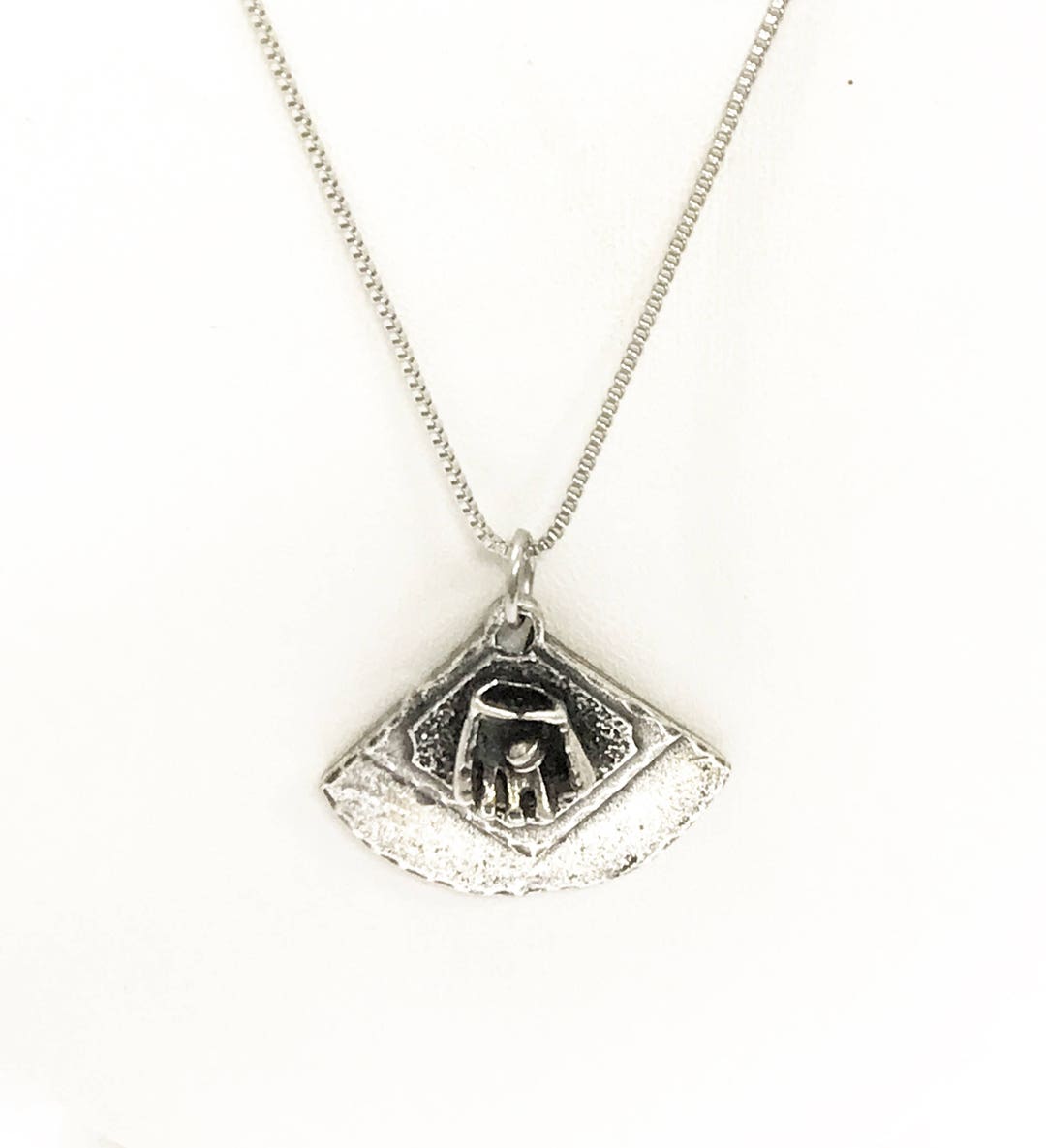 Baseball Diamond Necklace, Stainless Steel Chain, Gift for Him