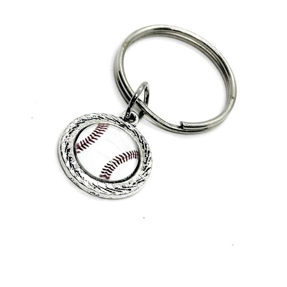 Baseball Charm Key Chain, Team Mom Gifts, Senior Mom Gifts, Wife Gift, Mom Gift, Gift For Her, Baseball Player, Baseball Mom, Gift For Him
