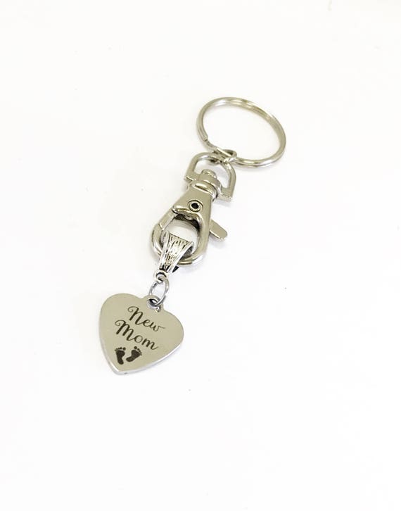 New Mom Gifts, New Mom Kechain, New Mom Keyring, New Mom Keyfob, Mom Group Gifts, Wife Gift, Daughter Gift, New Mom Jewelry Gift For Her