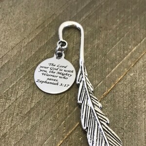 Scripture Bookmark, Scripture Gifts, Bible Verse Bookmark, Bible Bookmark, Zephaniah 3 17 Scripture, The Lord Is With You, Planner Bookmark