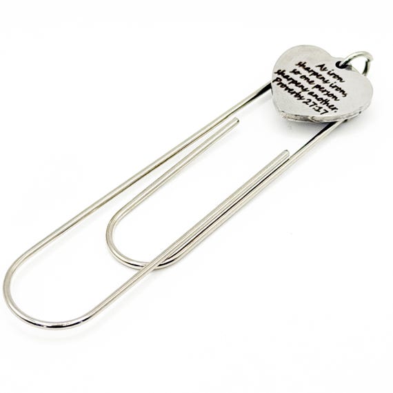 Iron Sharpens Iron Prov 27 17 Paperclip Bookmark
