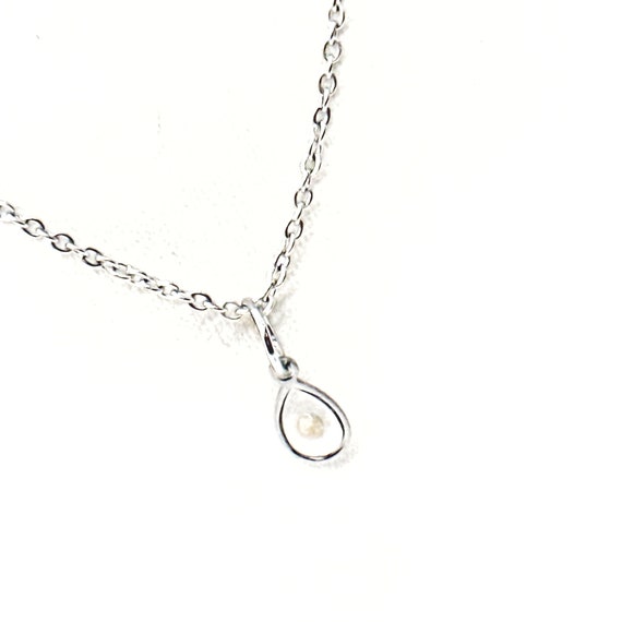 Mustard Seed Teardrop Charm Necklace, Matthew 17 20 Bible Verse Necklace, Christian Jewelry, Scripture Gifts, Scripture Necklace