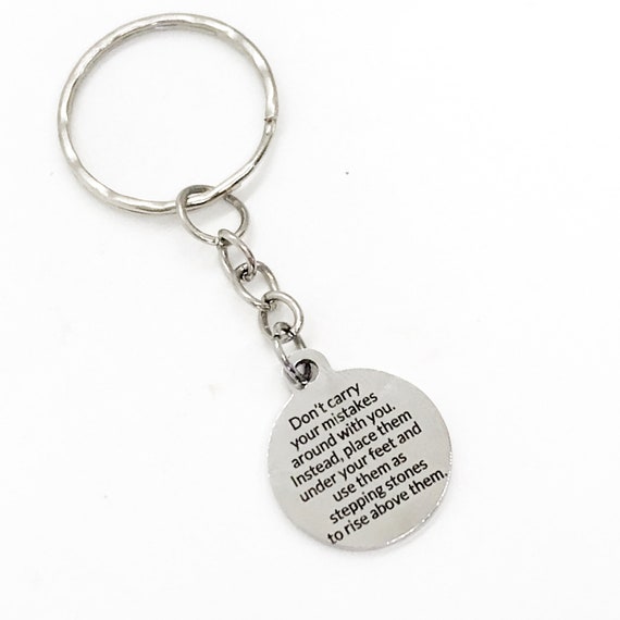 Don’t Carry Your Mistakes, Use Them As Stepping Stones, Rise Above, Encouragement Quote, Motivational Quote, Encouraging Gift, Motivating