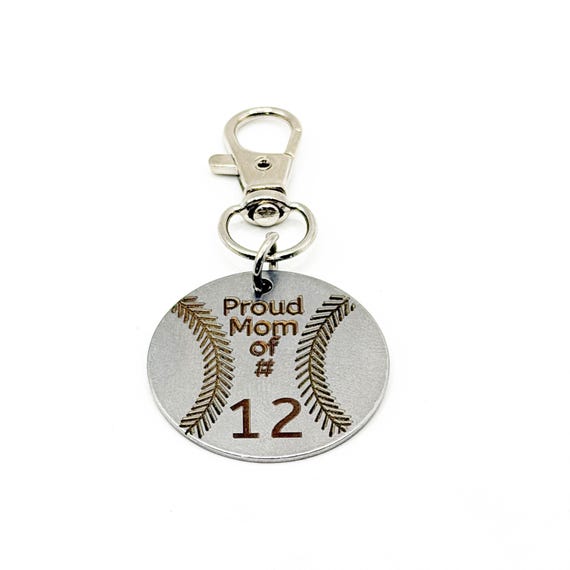 Personalized Softball Mom Clip On Charm
