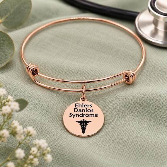Ehlers Danlos Syndrome Rose Goldtone Bracelet