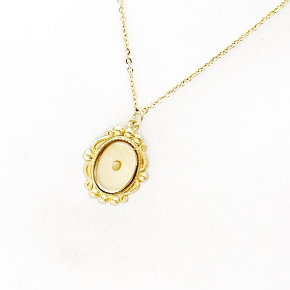 Goldtone Oval Mustard Seed Necklace, Mustard Seed Pendant, Matthew 17 20, Christian Necklace, Faith Necklace, Mustard Seed Faith