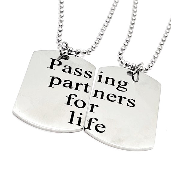 Passing Partners For Life Necklace Set, Soccer Player, Son Gift, Daughter Gift, Soccer Necklaces, Soccer Players Necklaces, Graduation Gifts
