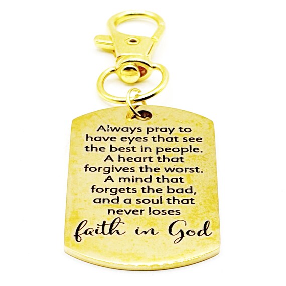 Always Pray Faith In God Gold-Plated Clip On Charm