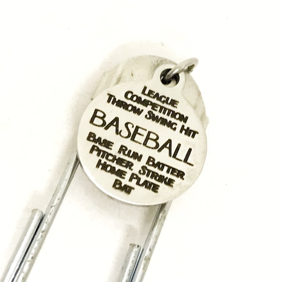 Bookmark Gift, Baseball Bookmark, Student Athlete Bookmark, Baseball Player Gift, Coach Gift, Planner Bookmark, Baseball Scorekeeper Gift