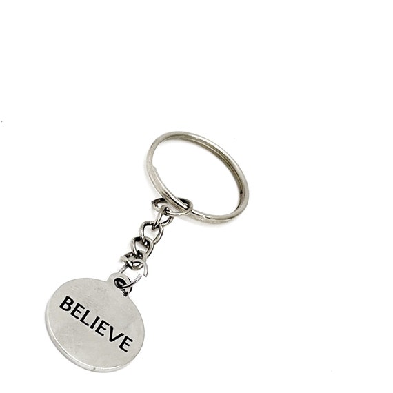 Faith Keychain, Believe Charm Keychain, Gift For Her, Gift For Him, Believe Gifts, Gift For Myself, Daughter Gift, Son Gift, Wife Gift