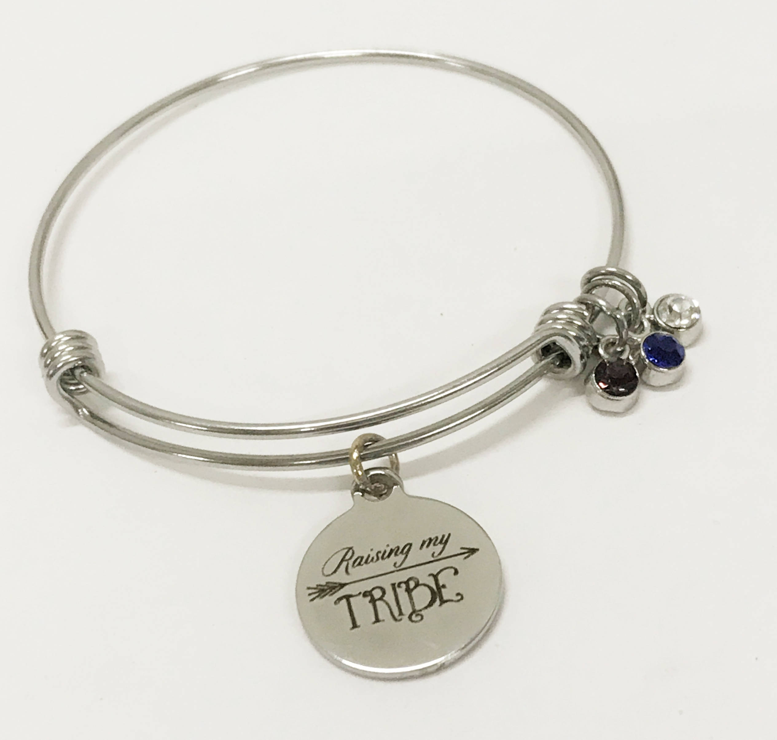 Mother's Birthstone Bracelet, Raising My Tribe Bracelet