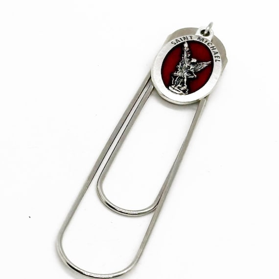 Patron Saint Gifts, Saint Michael Charm Bookmark, Patron Saint Of Police Officers, Military Personnel, Bankers, Grocers, Catholic Saints