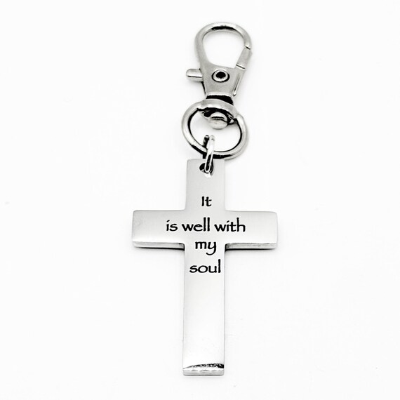 It Is Well With My Soul Cross Charm
