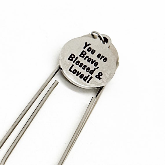 Encouragement Gift, You Are Brave Blessed And Loved Bookmark, Love Gift, Encouraging Him, Encouraging Her, Daughter Gift, Son Gift, Reader