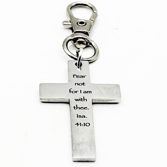 Fear Not For I Am With Thee Cross Charm