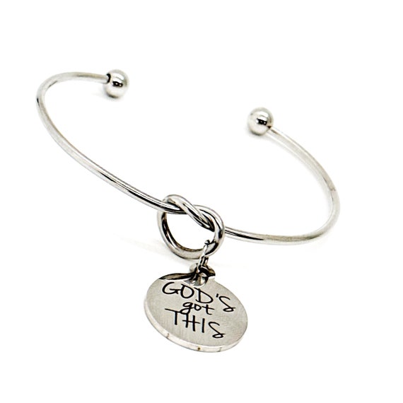 God’s Got This Charm Bracelet, Affirmation Jewelry, Faith Gifts, Wife Gift, Gift For her, Daughter Gift, Granddaughter Gift, Cuff Bracelet