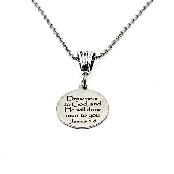 Draw Near To God Scripture Necklace