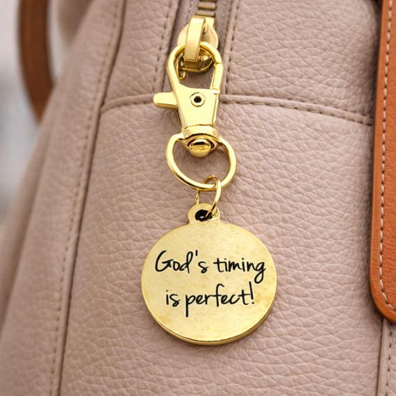 Gods Timing Is Perfect Gold-Plated Clip On Charm