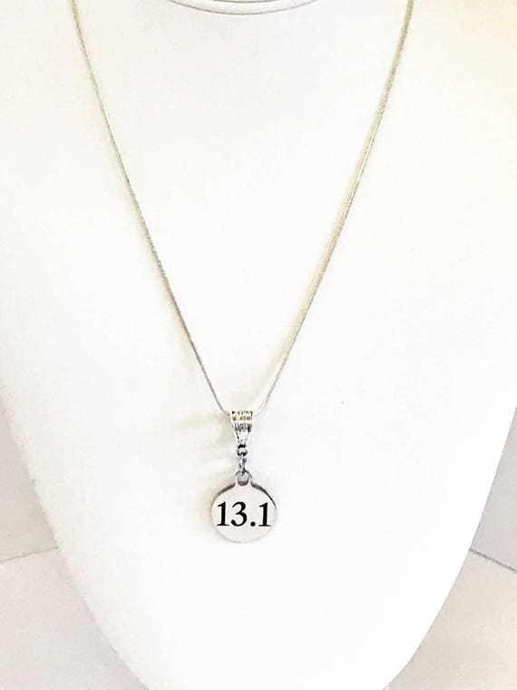Half Marathon 13.1 Necklace, 13.1 Miles, Marathon Jewelry, 13.1 Pendant Necklace, Running Gift For Her, Love To Run, Runner Jewelry Gift
