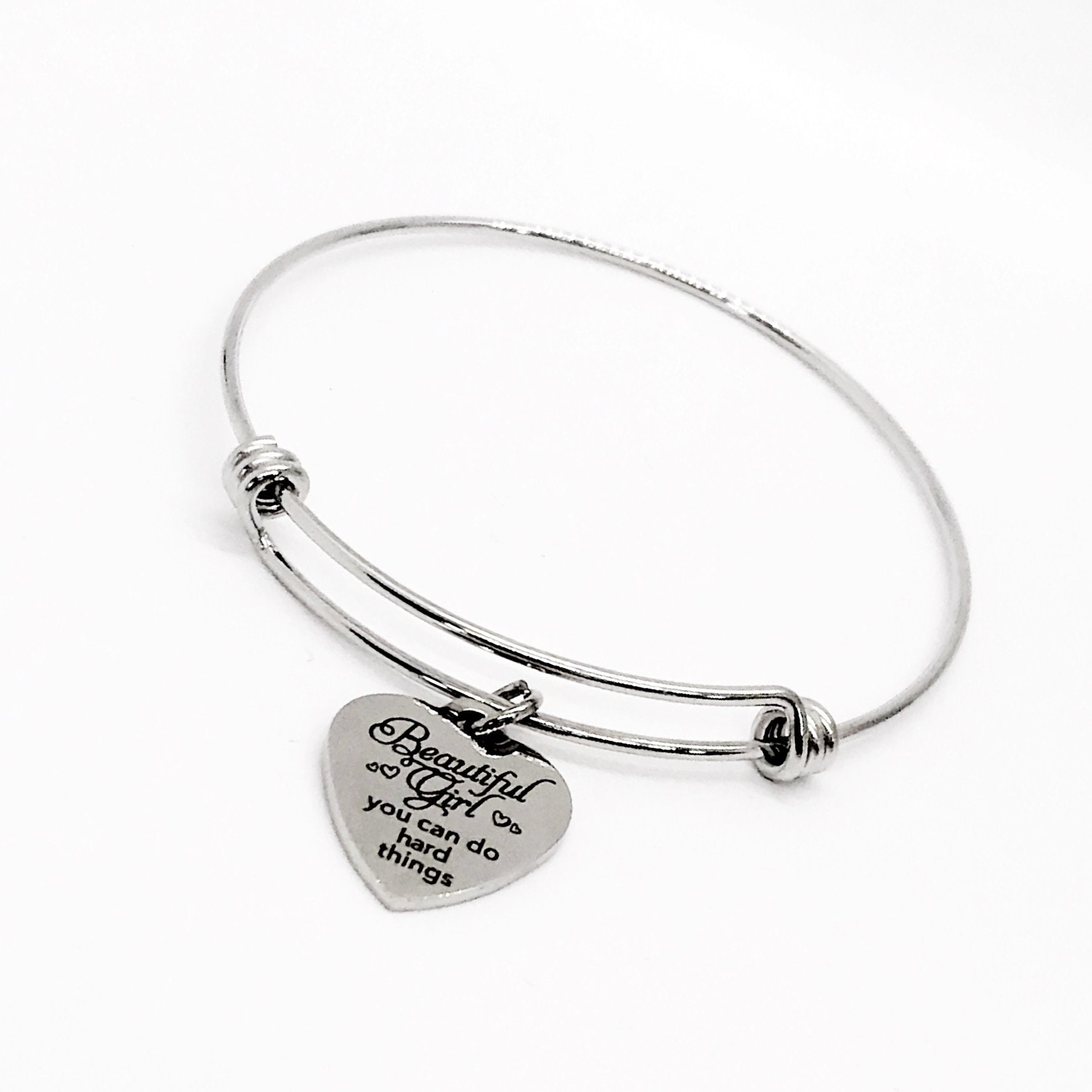 Beautiful girl you can do hard things bracelet sale