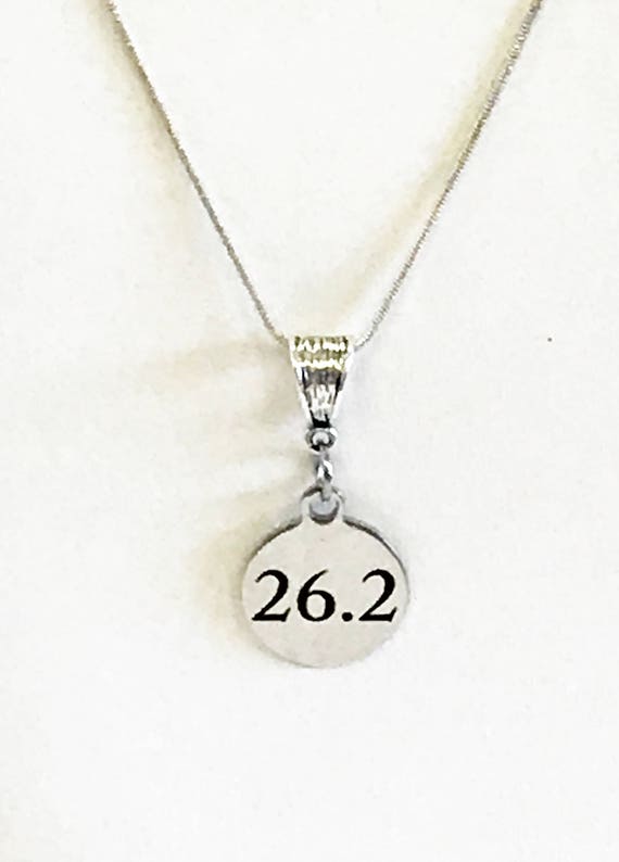 Marathon 26.2 Necklace, 26.2 Miles, 26.2 Marathon Jewelry, 26.2 Pendant Necklace, Running Gift For Her, Love To Run, Runner Jewelry Gift