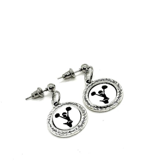 Cheerleader Charm Earrings, Cheer Squad, Cheer Mom, Gift For Her, Daughter Gift, Pep Squad, Making The Team, Granddaughter, Cheer Coach