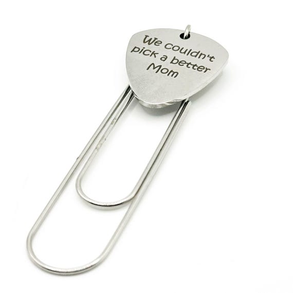 We Couldn't Pick A Better Mom Paperclip Bookmark Stainless Steel Engraved Charm Gift For Mom Mothers Day Gift