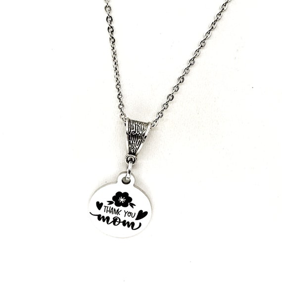 Mom Gift, Thank You Mom Necklace, Gift For Mom, Mothers Day Gift, Mom Birthday Gift, New Mom Gift,Mother Of the Bride , Mother of the Groom