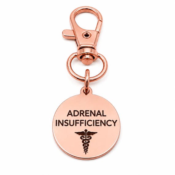 Adrenal Insufficiency Rose Goldtone Clip On Charm