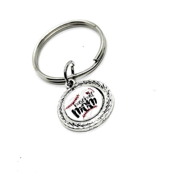 Baseball Mom Charm Key Chain, Team Mom Gifts, Senior Mom Gift, Wife Gift, Mom Gift, Gift For Her, Proud of my Baller, Baseball Son
