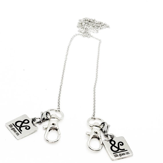 Mask Chain, Mask Lanyard, Mask Connector, Neck Chain For Mask, And Life Goes On Neck Chain, Positivity Gifts, Mask Holder Chain