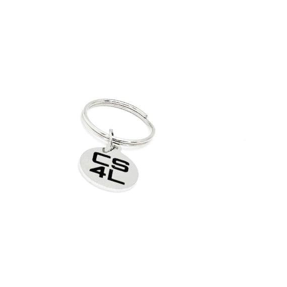 CS4L Computer Science For Life Charm Keychain, I Heart CS, Programmer, Developer, Student, Going To College, Computer Science Major