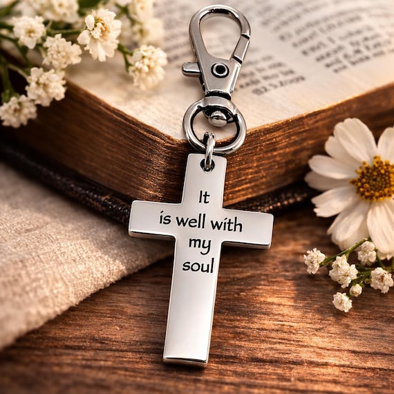 It Is Well With My Soul Cross Charm