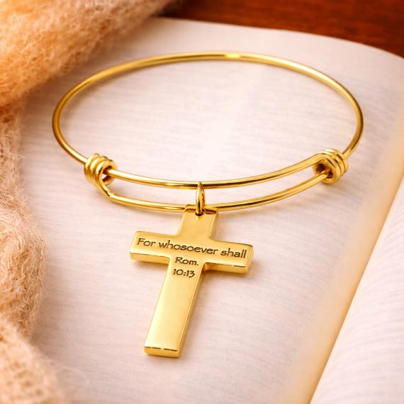For Whosoever Shall Rom 10 13 Gold-Plated Bracelet