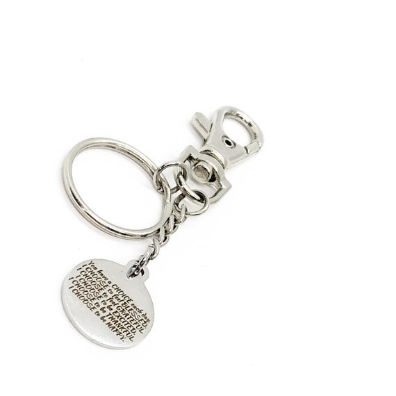 Motivation Gift, Choices Keychain, Blessed, Grateful, Excited, Thankful, Choose To Be Happy, Motivating Quotes, Positivity Gifts