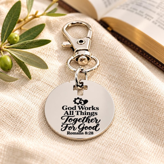 God Works For Good Romans 8 28 Clip On Charm