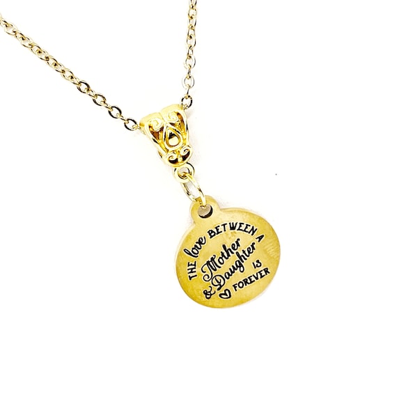 Mother And Daughter Gift, The Love Between A Mother And Daughter Is Forever  Necklace, Gift For Mom, Gift For Daughter, Gift For Her